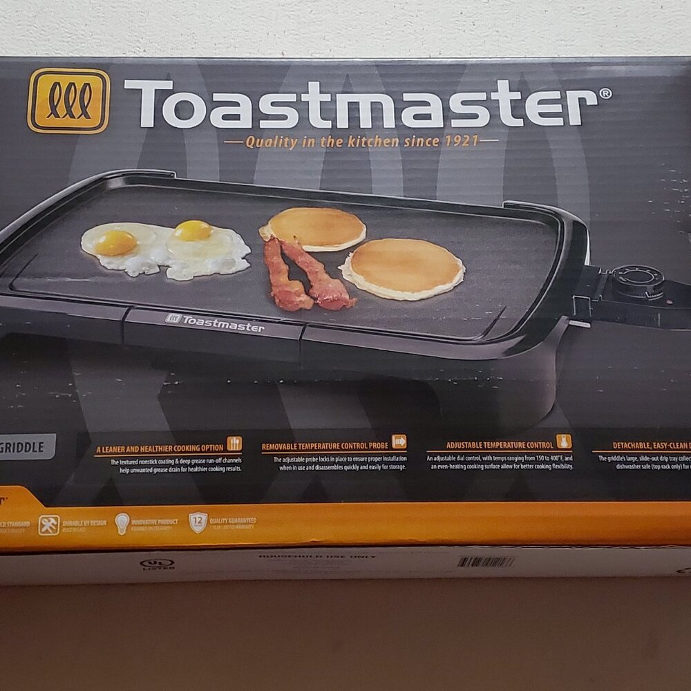 New In Box/ Never Used Toastmaster Electric Griddle Non-stick 10 x‎ 16